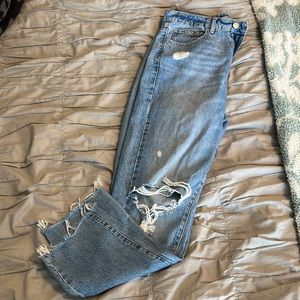 Garage ripped mom jeans